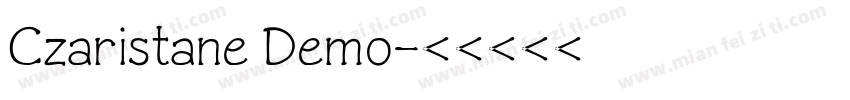 Czaristane Demo字体转换